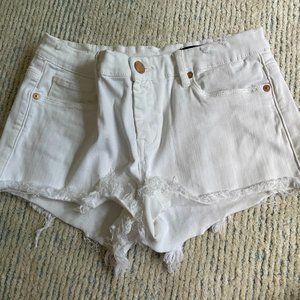 Blank NYC White Denim Shorts